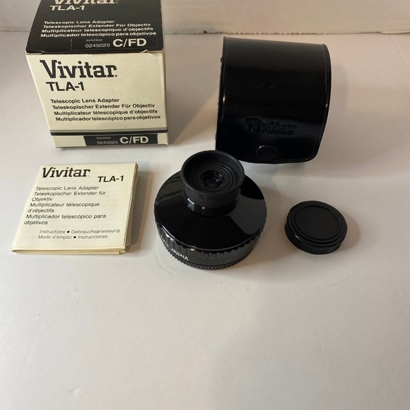 Vivitar TLA-1 Telescopic Lens Adapter With Manual & Box Case - Picture 5 of 8